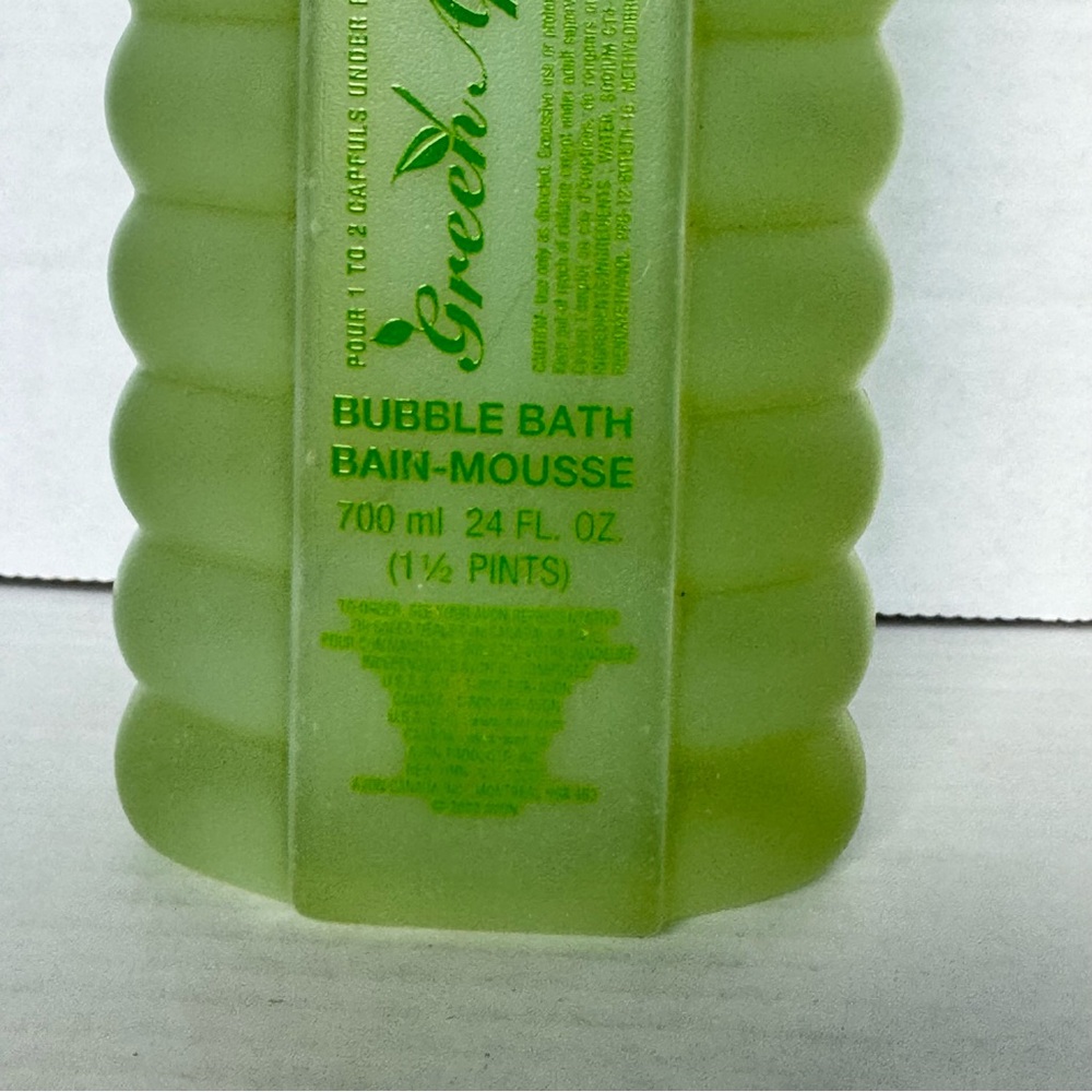New Sealed Avon Green Apple Bubble Bath 24 oz (1.5 pints) Vintage Pomme Verte - Picture 2 of 7